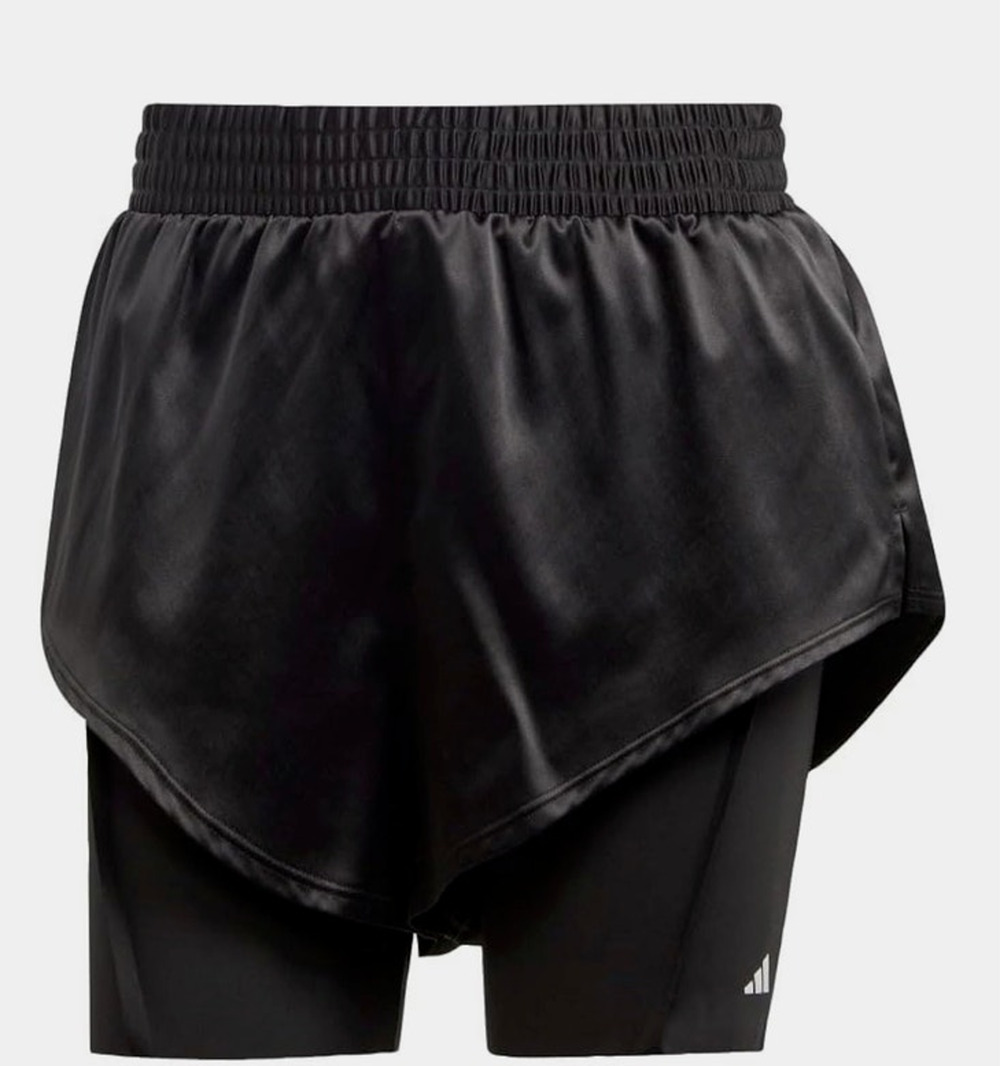 Adidas Power Aeroready 2-in-1 Shorts Women’s S Black Compression Layer  - EUC